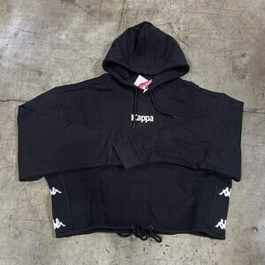 Cropped womens kappa logo hoodie